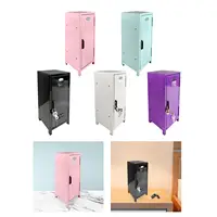 Small Makeup Storage Cabinet Vertical File Cabinet for Cotton Pad Entryway 1