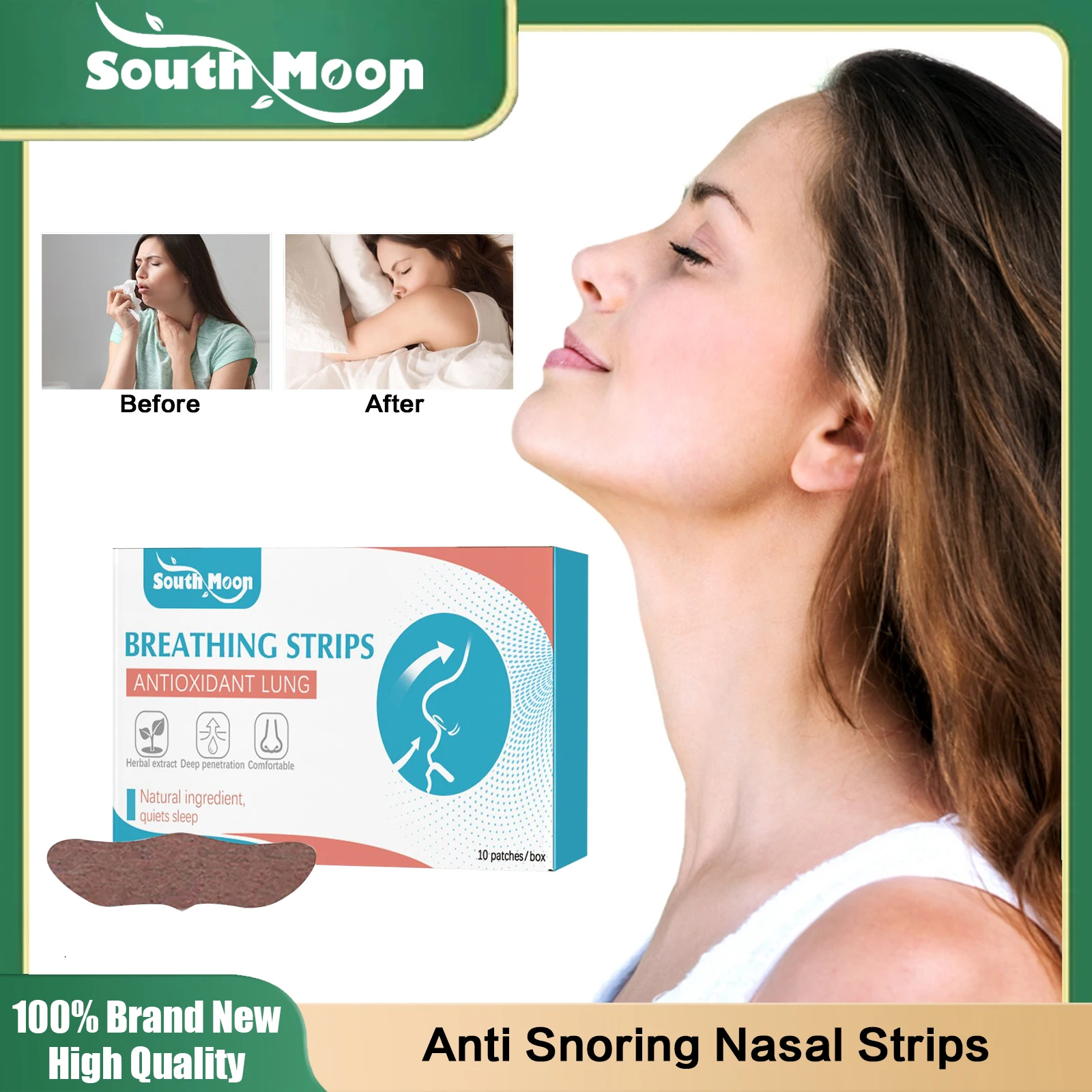 

Anti Snoring Nasal Strips Promote Nose Breathing Reduce Dry Mouth Improve Sleeping Stop Snoring Night Sleep Breathe Nose Strips