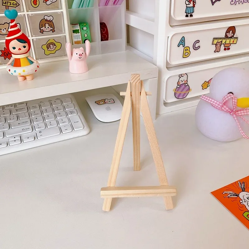 Tablet Stand For IPad Xiaomi Samsung Huawei Kindle Desktop Adjustable Wooden Holder Mini Easel Tablet Accessories