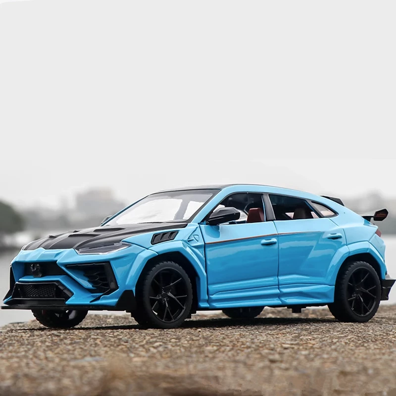 

Модель спортивного автомобиля из сплава 1:24 Bison URUS SUV, Литые металлические модифицированные автомобили, модель автомобиля, имитация звука и искусства, детские игрушки, подарки