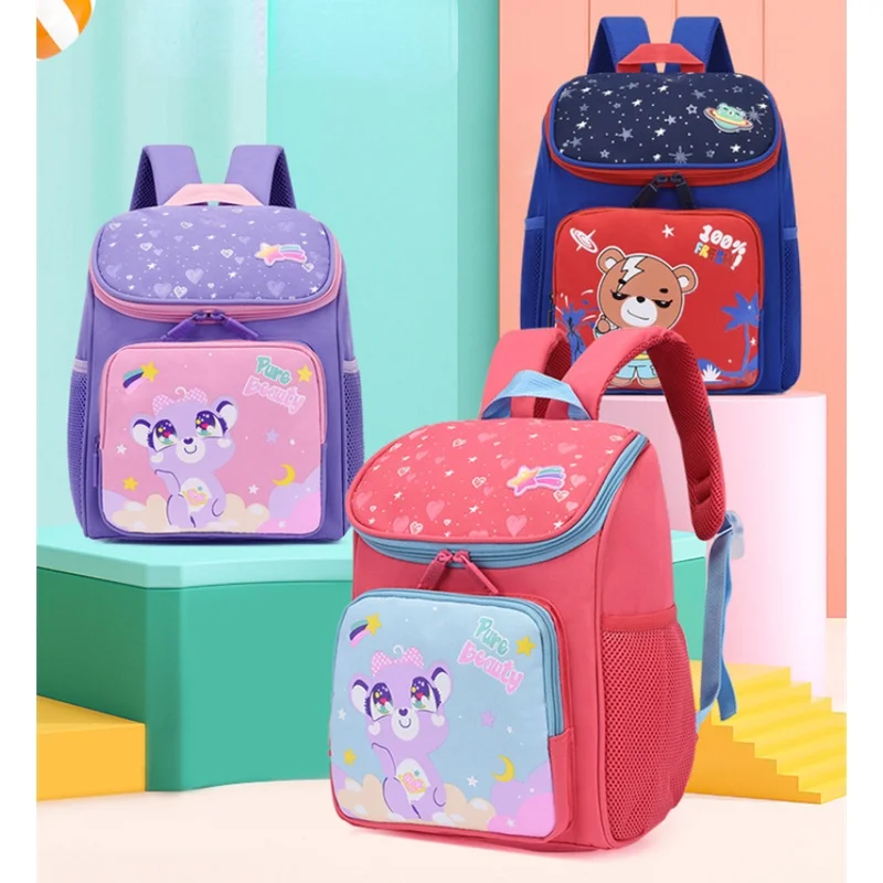 Kindergarten Children Students Cartoon Bear Small Backpacks New Girls Boys Cute Fashion Reflective Schoolbags for Travel Hot