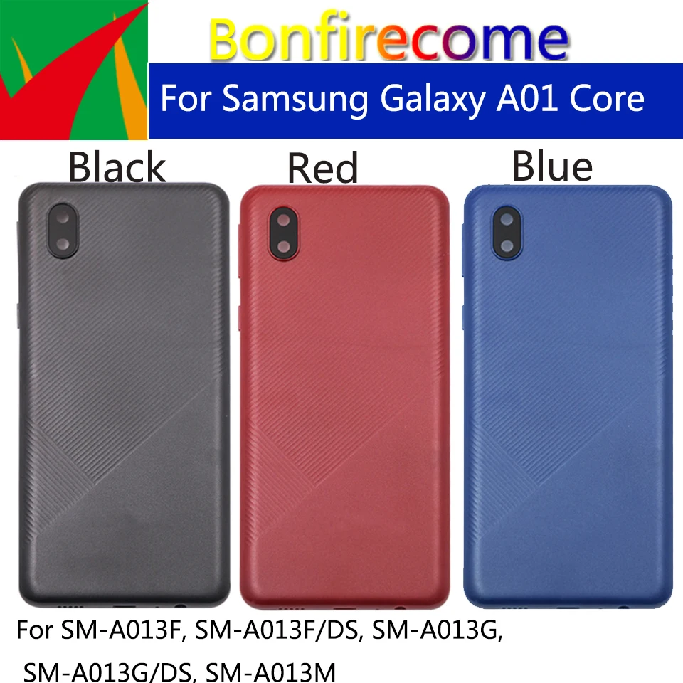 

10 шт./партия для Samsung Galaxy A01 Core A013 задняя крышка батарейного отсека задняя крышка Корпус Замена объектива