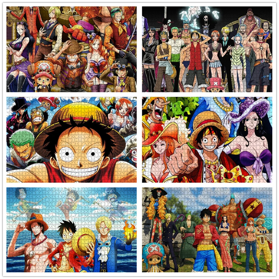 Bandai-Anime Luffy e seus amigos Jigsaw Puzzle, Jogos de família  engraçados, DIY brinquedos educativos, 1 pc, 35 pcs, 300 pcs, 500 pcs, 1000  pcs - AliExpress
