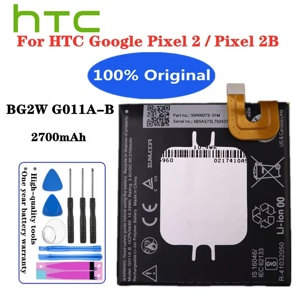 

Новый оригинальный телефон HTC, аккумулятор для Google Pixel BG2W/Pixel 2 2700 мАч, высококачественный аккумулятор для телефона