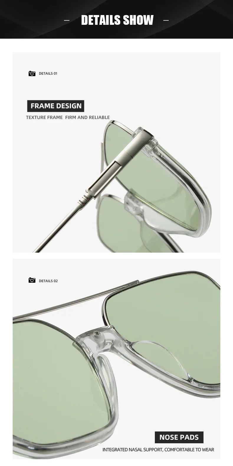 Trendige Polygonale Punk-Sonnenbrille Übergroße Goggle-Brille mit Fortschrittlichem Design Einteiliger Großer Rahmen Sonnenbrille Neue Steampunk-Brille UV400 – Detail 11