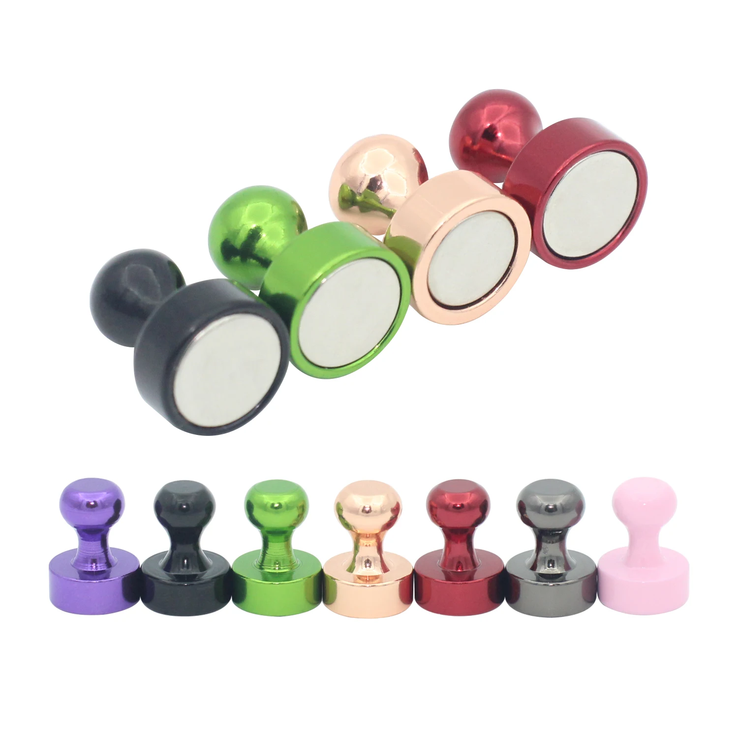 10pcs Super Strong Neodymium Magnetic Pushpins Sucker Thumbtack Durable Steel Magnet Push Pin for Refrigerator Whiteboard neodymium magnets magnetic push pins