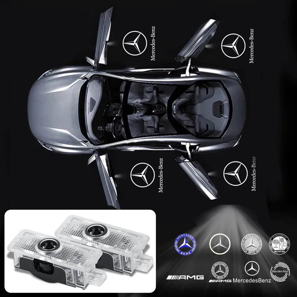 Car Door Light Projector for Mercedes-Benz E couple CLA W218 W219 A207 C207 CLS