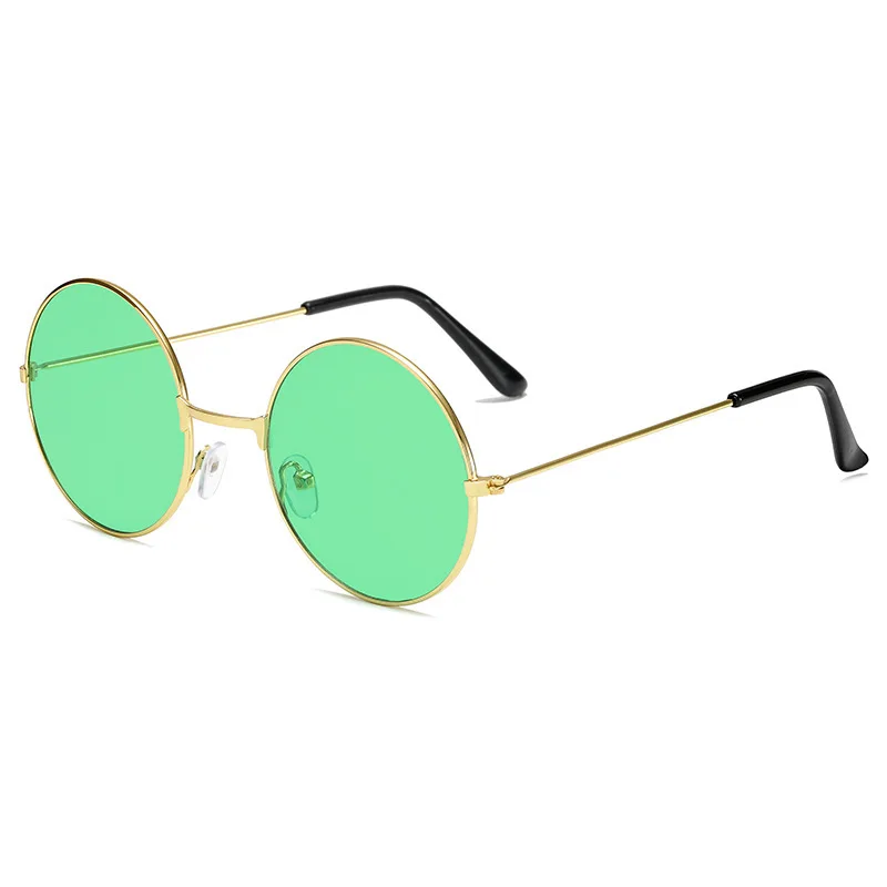 Retro Round Sunglasses For Women And Men Alloy Frame Designer_voghion.com