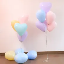10pcs 10inch Macarons Color Heart Latex Balloons Wedding Decorations Helium Globos Birthday Party Decorations Adult Kid's Toy