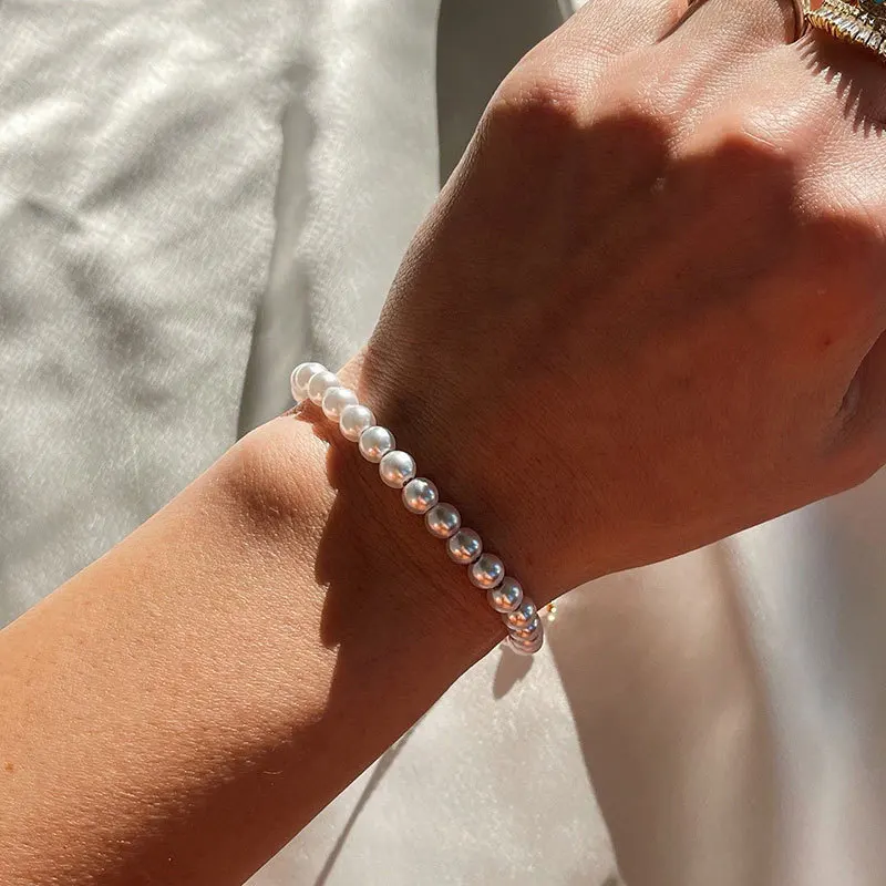 Bracelet étoile avec perle doré - OUZOURI lada