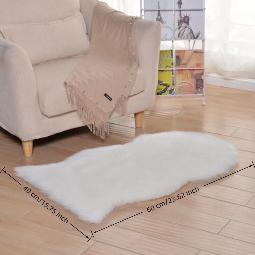 Faux Sheepskin Shag Rug 6