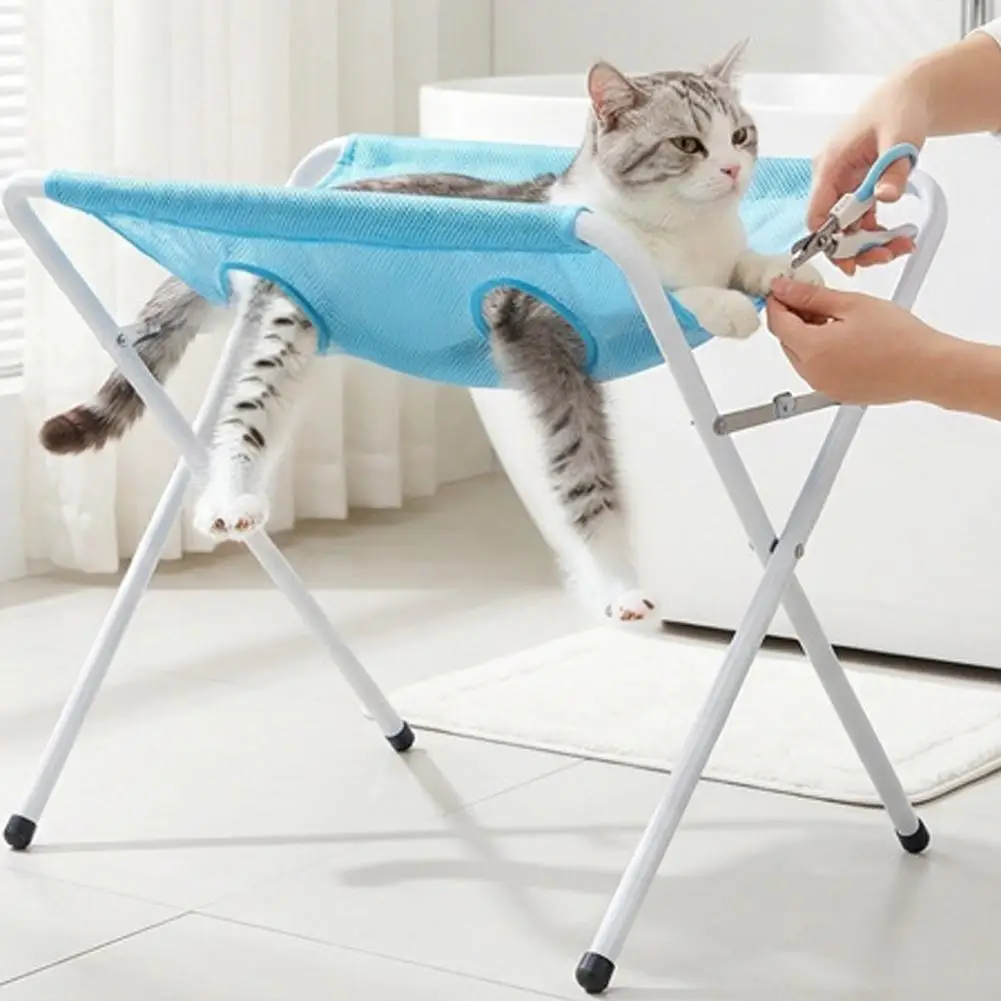 Adjustable Detachable Groomi Hammock, Breathable Scratch-Resistant Bathi Bed For Cats & Small Dogs,Multi-Use Pet_voghion.com