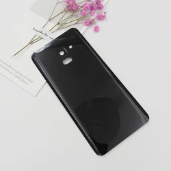 Premium Back Battery Cover with Camera Lens - Rear Panel Door Housing Case Replacement (Black)