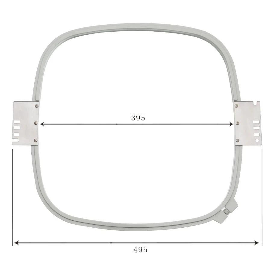 

395MM × 395MM White Embroidery Square Set Frame Embroidery Hoops Plastic Cross Stitch Hoop Sewing Machine Parts Accessories