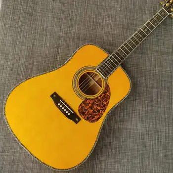 D42 Series all-solid wood solid surface yellow acoustic guitar 41 inches