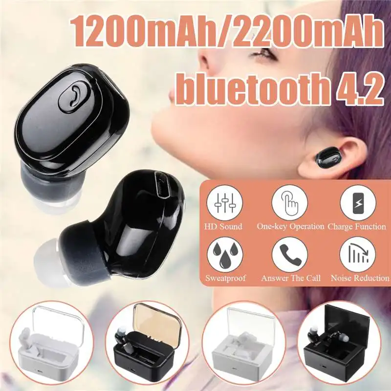 12XminibluetoothHeadsetEarbudsHeadphonesWirelessEarphonefor