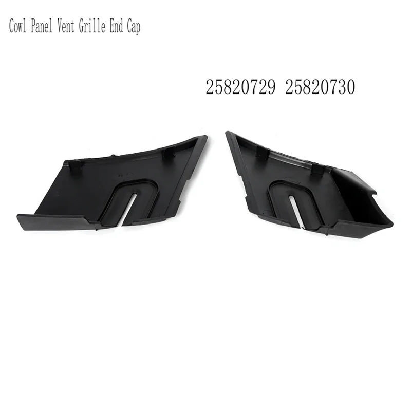 1 Pair Cowl Panel Vent Grille End Cap For Cadillac Escalade