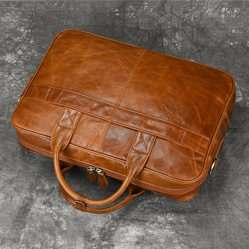 Laptop Bag 17 - Premium Leather (No. 1)