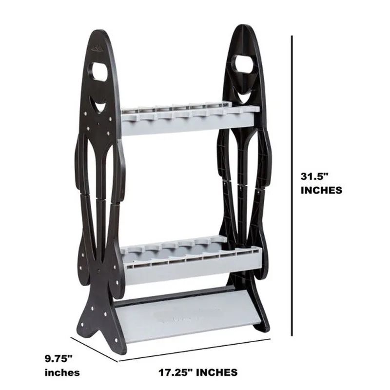 Fishing Rod Display Rack Fish Shaped Storage Rack Compact Layout for Easy Assembly and Carrying Rod Storage Stand