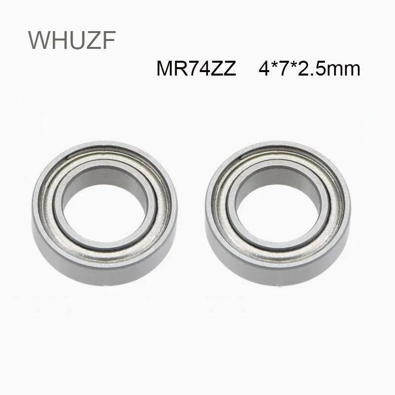 

WHUZF Free Shipping MR74zz Bearing 10/20/50PCS 4*7*2.5 mm ABEC-5 Miniature MR74 Z ZZ High Precision MR74Z Ball Bearings