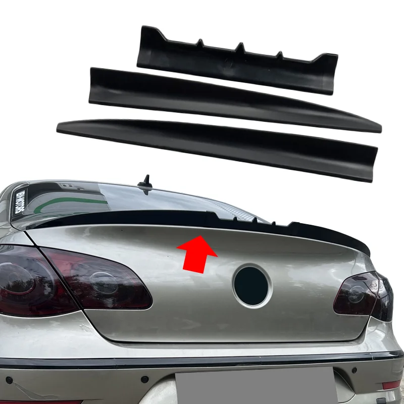 Car Rear Wing Spoiler Car Roof Spoiler Car Universal Rear Wing Trunk Roof Spoiler Sedan Hatchback DIY Length Fit For BMW E90 E60 E36 Audi A3 A6 C7 Passat B8 Clio 4