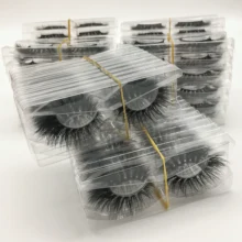 

Wholesale Mink Eyelashes 100% Cruelty Free Handmade 10/20/50pc 3D Mink Lashes Full Strip False Eyelashes