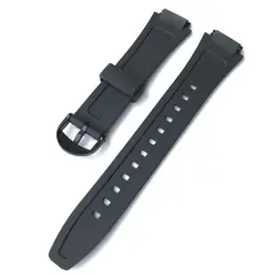 Sports Silicone Strap with Pin Buckle for Men and Women - Soft and Durable Watchband (Black)