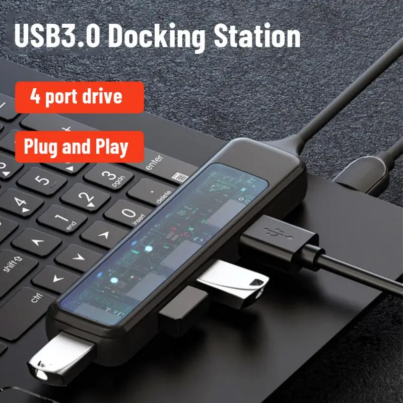 

Multiport Usb C Hub 4 IN 1 Multi Splitter Adapter With TF SD Reader Slot For Macbook Pro 13 15 Air PC Computer Docking Stations
