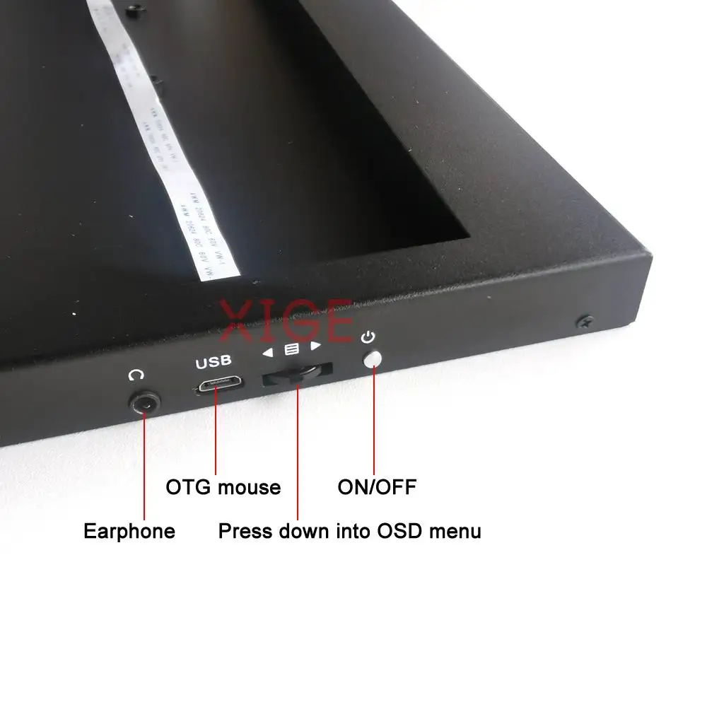 LTN156AT05-301/802/H01/S01 TYPE-C 미니 HDMI 15.6 LVDS 40핀 노트북 패널 1366x768 USBC 3.0 금속 케이스 + 컨트롤러 보드 키트