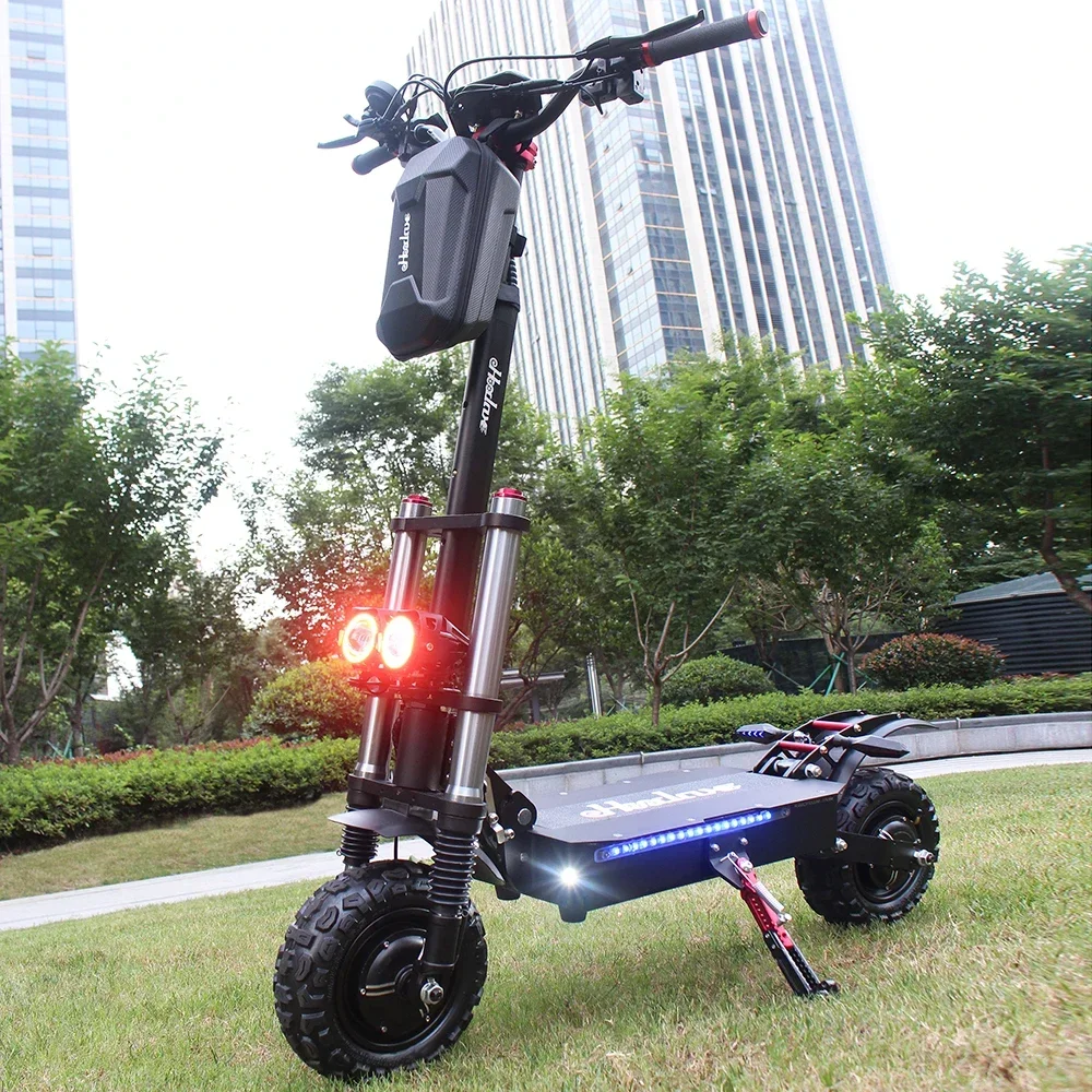 5600W-60V-27AH Dual Motor Adult Fast Electric Scooter Speed 100km/h Range 60km 11inch tyres Foldable