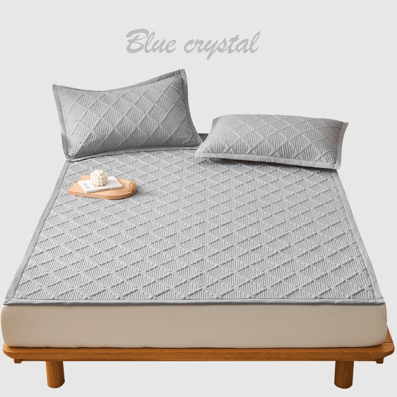 

Class A mother-child grade ground soybean mattress bedroom large bed sheet mattress protective cover solid color non-slip