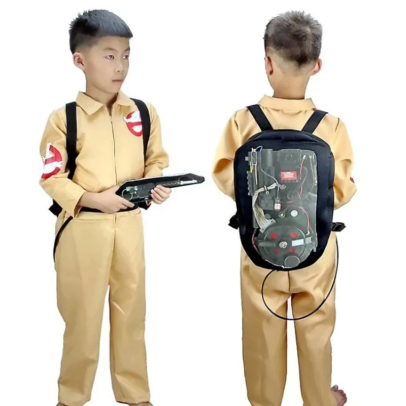 Kids Cosplay Costume Rubie's Ghostbusters Child's Jumpsuit with Proton Pack Accessory for Toddlers Ghost Hunter for Halloween cosplay jumpsuit