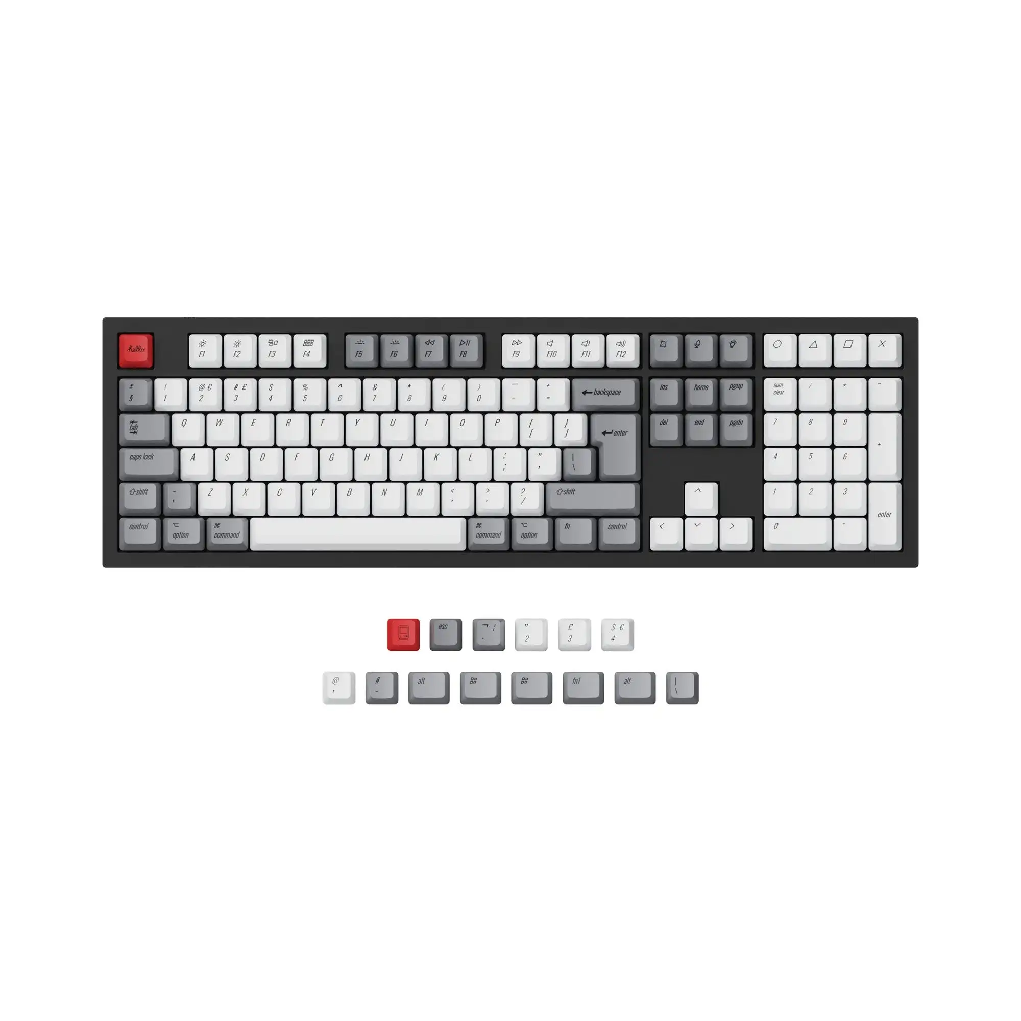 Oem Dye-sub Pbt Keycap Grupo Retro Iso e Ansi para Teclado Mecânico Personalizado - Imagem 3
