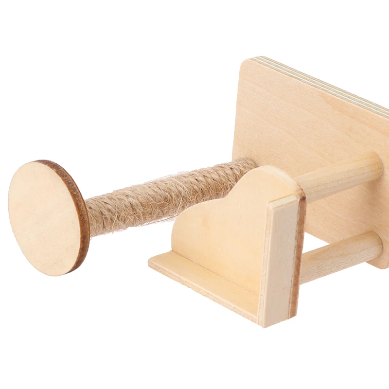 1:12 Dollhouse Miniature Wooden Cat Climbing Frame Model Decoration Accessories