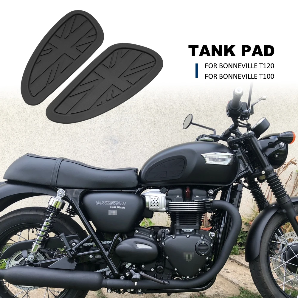 

Универсальная наклейка на топливный бак в стиле ретро для Triumph T120 T100, накладки для тяги на бензобак, захваты для топливного бака, боковые накладки, защитная наклейка