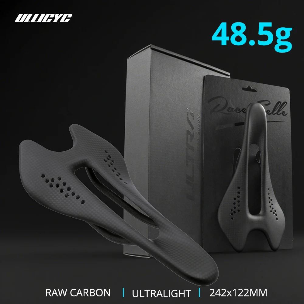 ULLICYC ZD485L Carbon Saddle 48.5g 242x122mm Hollow Road