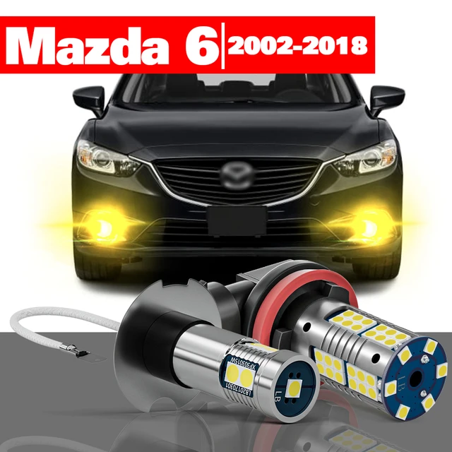 For Mazda 6 Gg Gh Gj 2002-2018 Accessories 2pcs Led Fog Light 2005 2006  2007 2008 2009 2010 2011 2012 2013 2014 2015 2016 2017 - Signal Lamp -  AliExpress