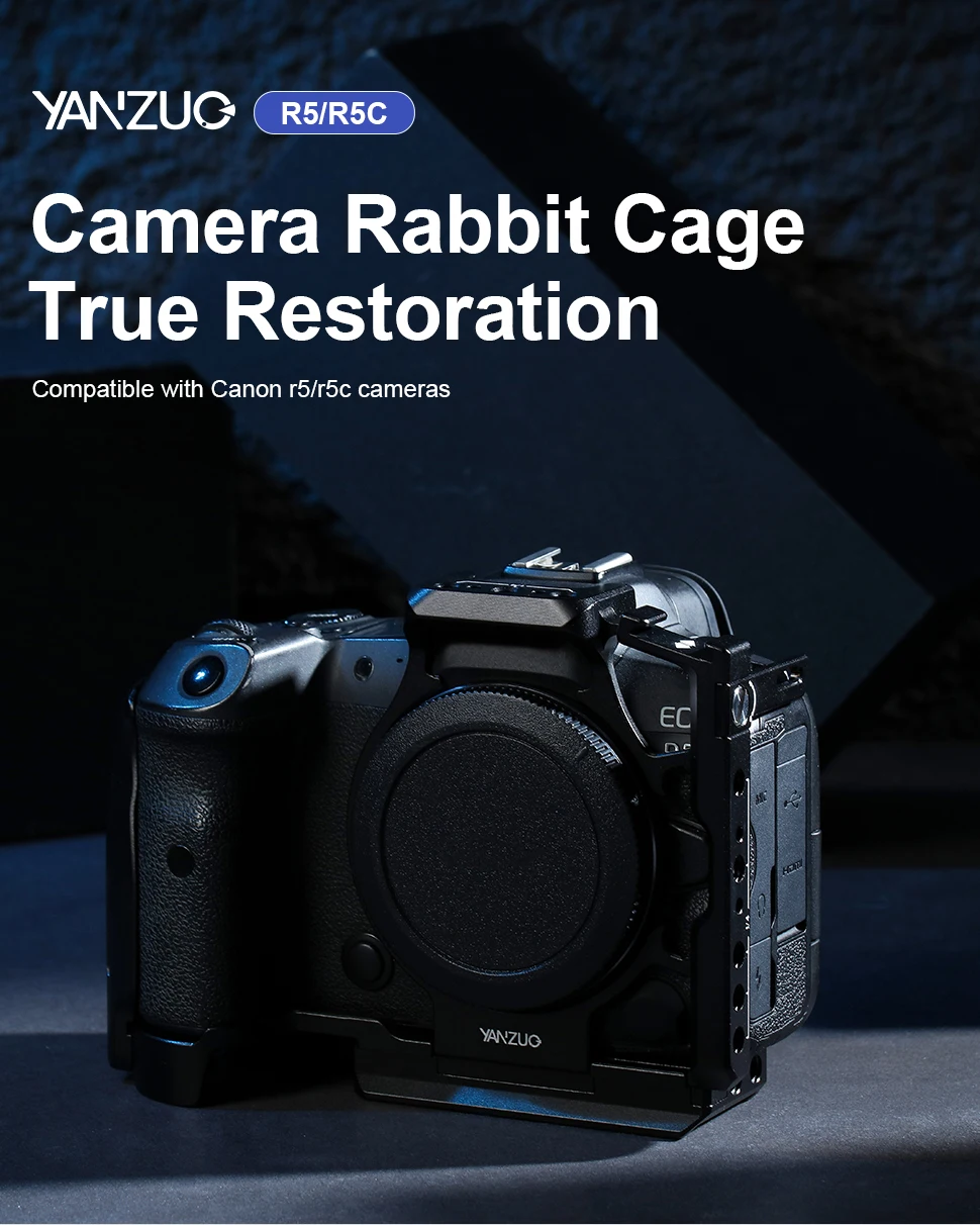 Suitable for Canon EOS R5 R5C Camera Rabbit Cage Aluminum Alloy Protection Frame