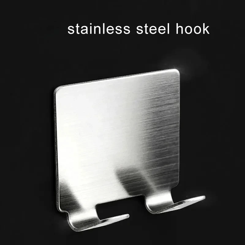 2Pcs Stainless Steel Razor Holder Shaving Stand Bathroom Shaver Storage Rack with Hook Organizer for Bathroom Accessories