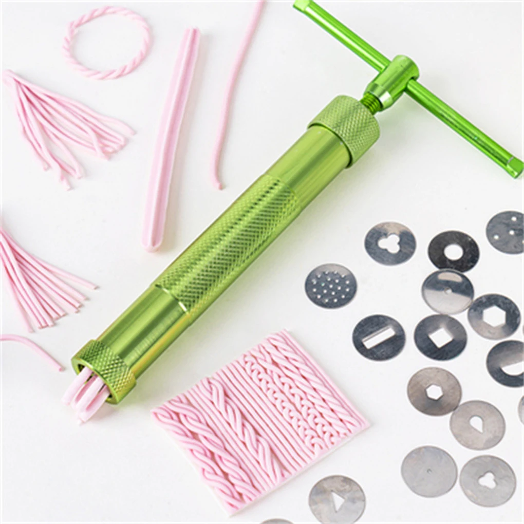 

Wide Application Fondant Extruder Non-toxic. Made With Stainless Steel. Easy To Beautiful Appearance green