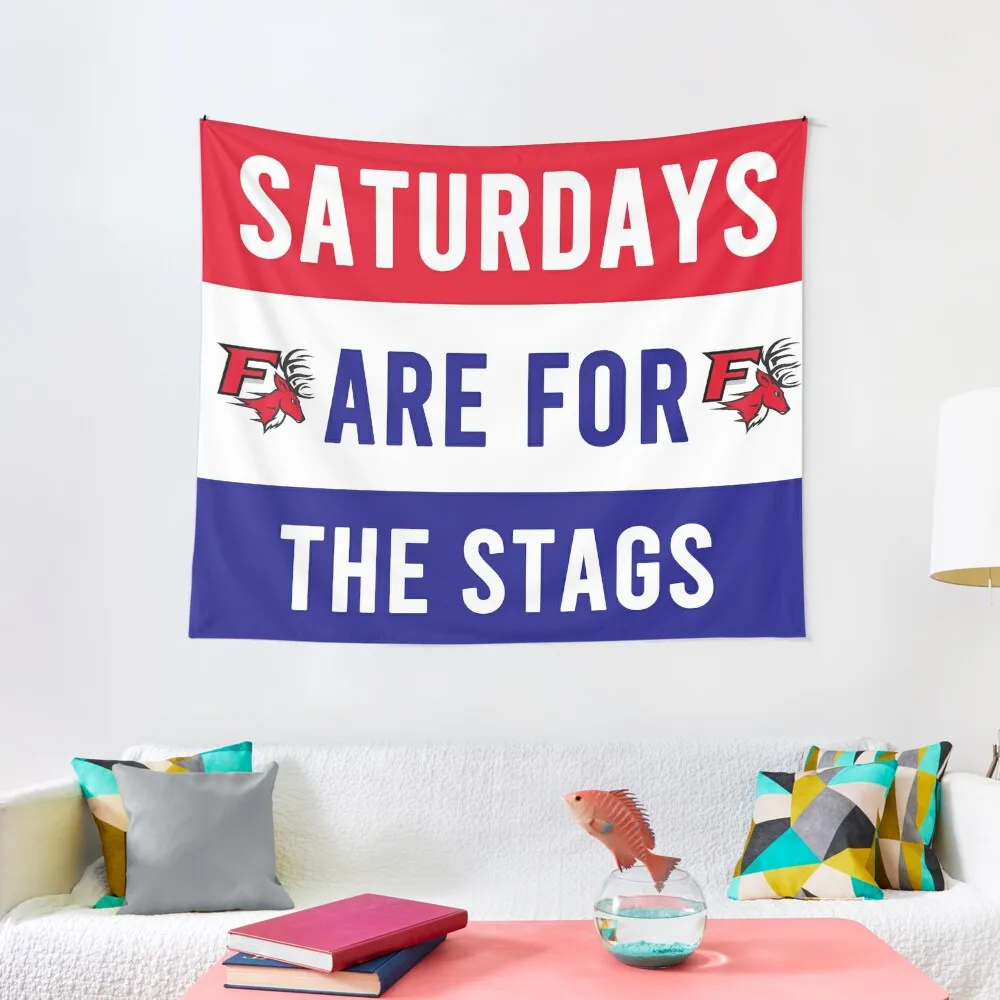 

Saturdays Are For The Stags Tapestry Decoration Aesthetic Wall Deco Aesthetic Room Decor Carpet On The Wall Tapestry