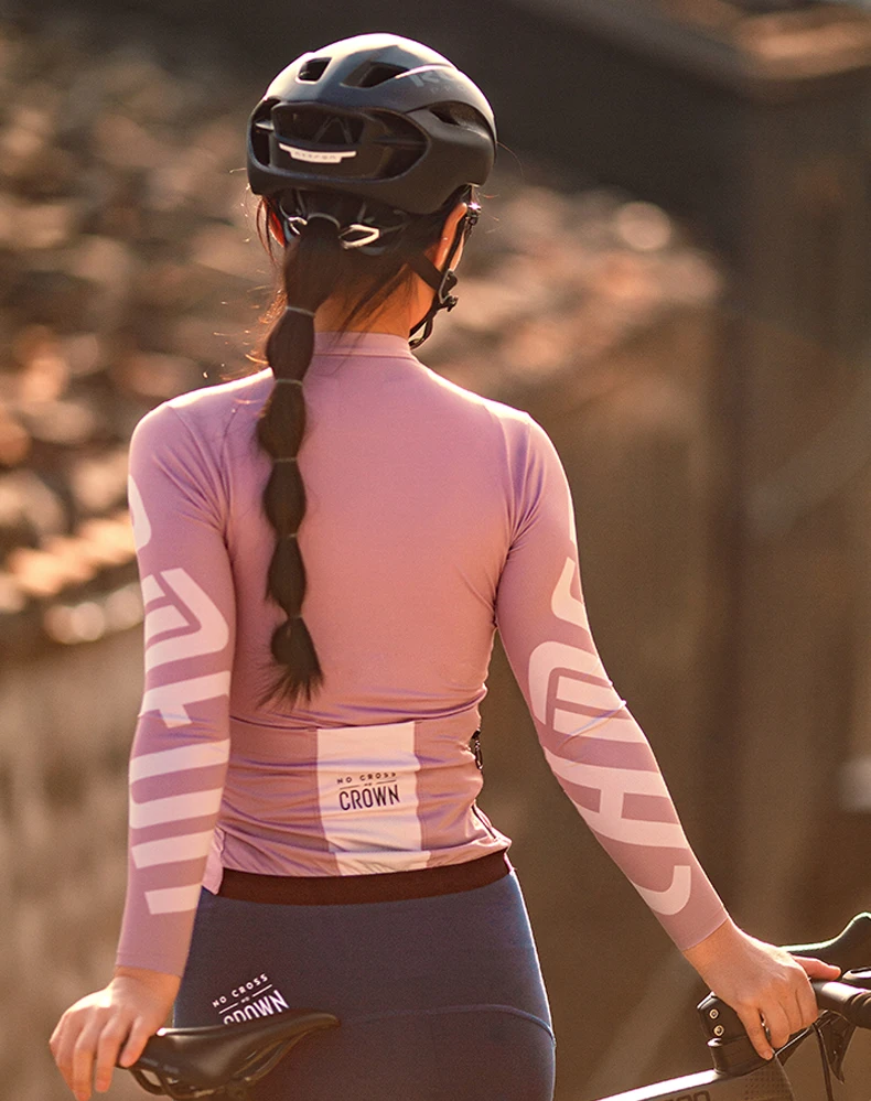 Lameda Damen Fahrrad-Radtrikot, langärmelig, schmale Passform, Fahrrad-Radtrikot, professionelles Team, hochwertiges Radtrikot – Detail 11