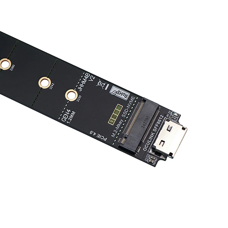 PCIE X4 4.0 GEN4 Oculink auf M.2 SSD Adapterkarte SFF8612 auf M.2 Mkey Oculink für M2 NVME SSD Festplattenadapterplatine – Detail 3