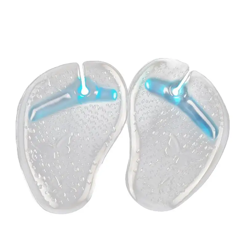 1 Pair GEL Flip-Flops Forefoot Pads Clip Foot Slippers Stickers Transparent Foot Pads Forefoot Pads Adhesive Bottom Foot Patches