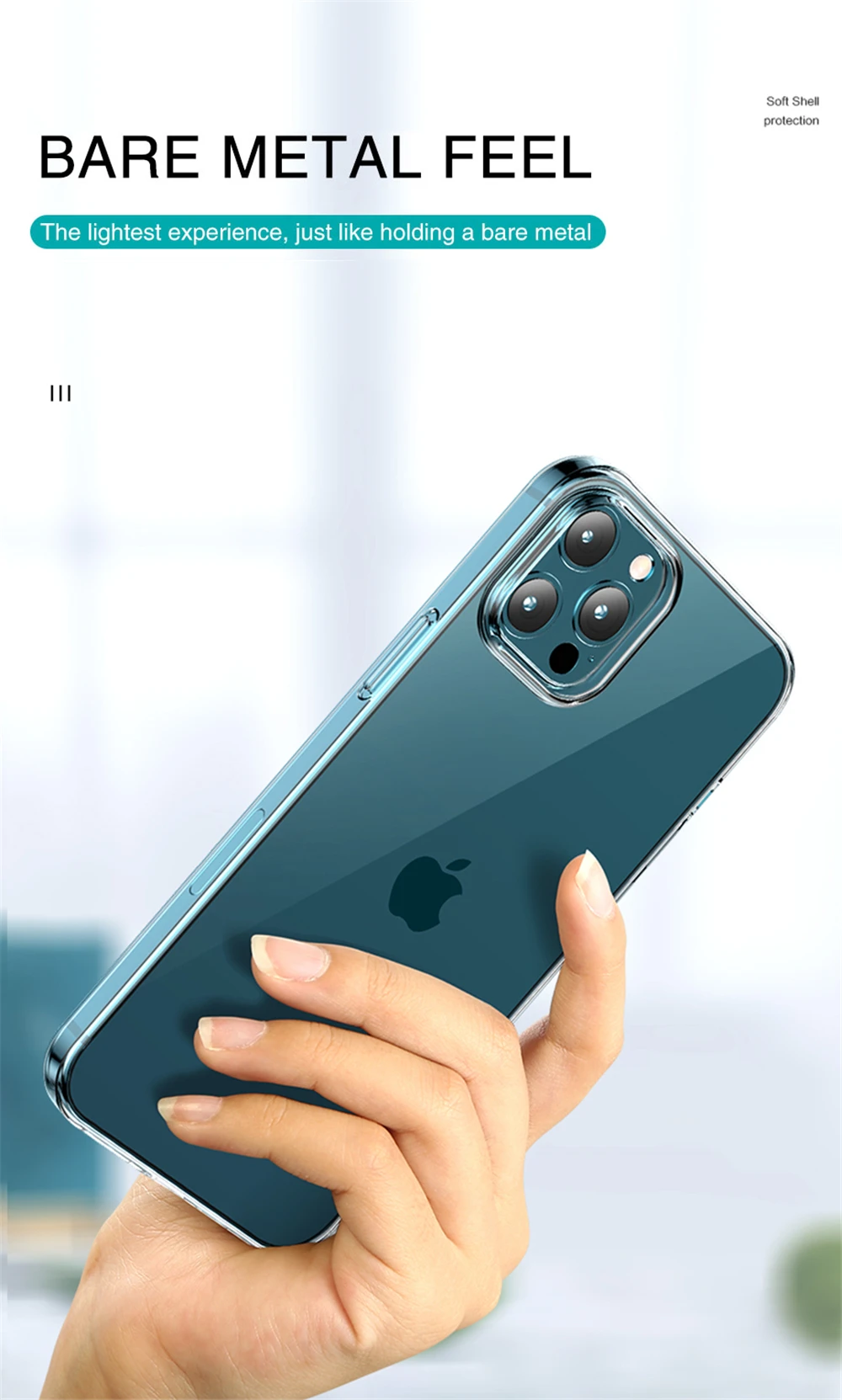 Ultra Thin Transparent Silicone Phone Case - Clear Soft Back Cover