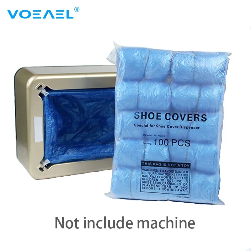 Disposable T-Buckle Overshoes Boot Covers for Automatic Shoe Cover Dispensers Indoor