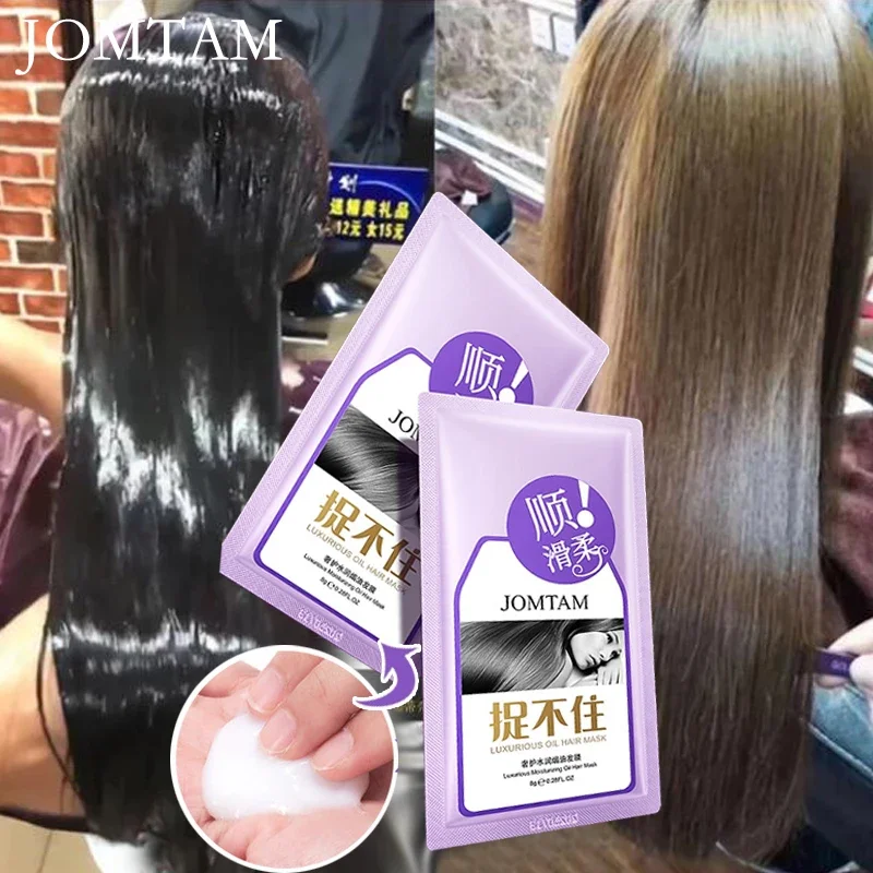 3Pcs Keratin Treatment Straighten Soft Smooth Nutrition Care Products 5 Seconds Repairs Hair Mask Repair Dry Damaged Frizzy Hair