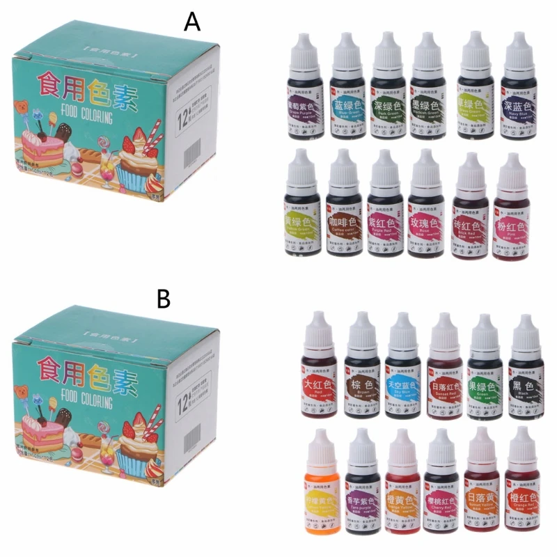 

Color Right Performance Coloring Set Liquid Colorant for Cakes Cookies Icings and More 12 Color Optional