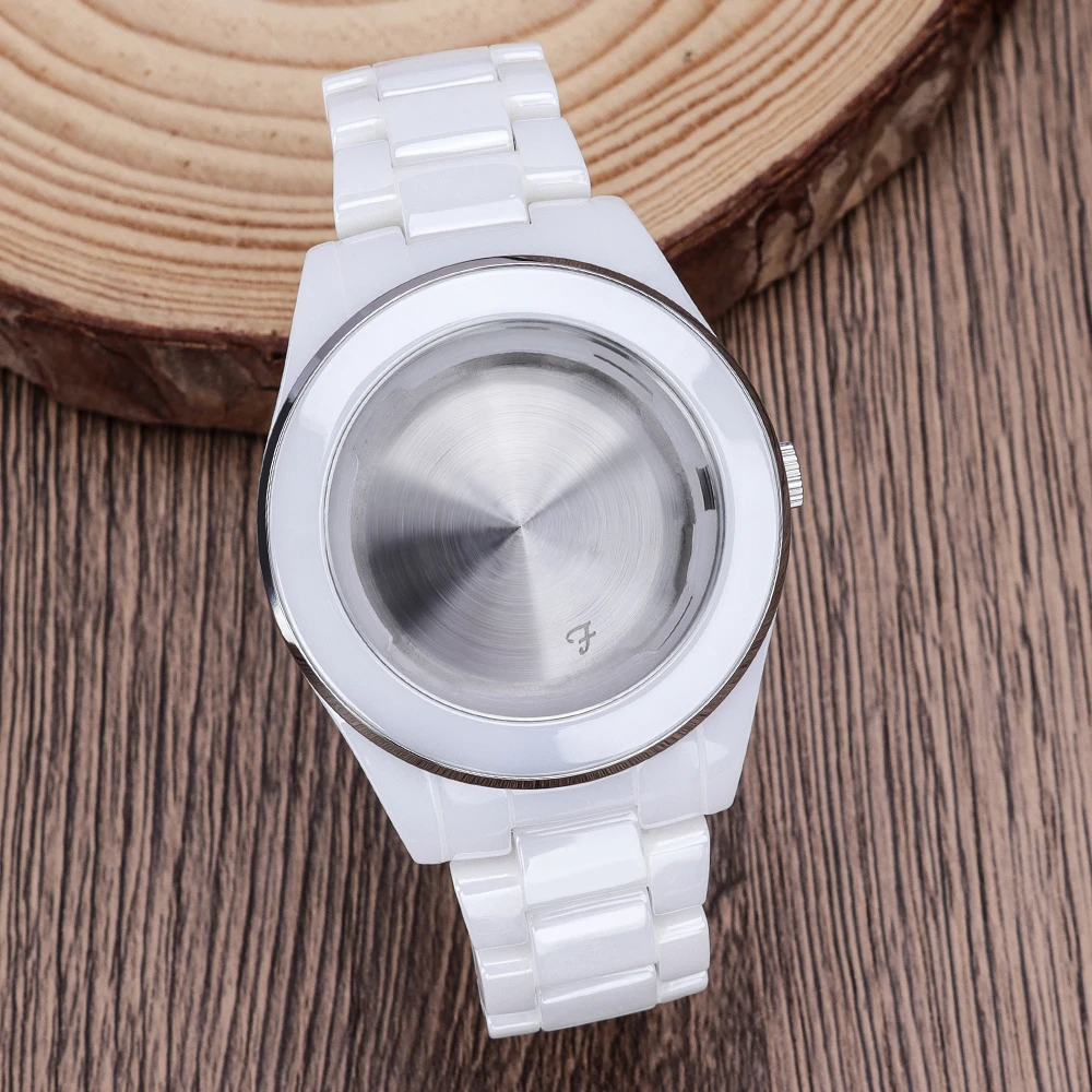 39mm Keramik Uhrengehäuse Edelstahl Rückseite für 1l45 515 Quarzwerk Uhr Ersatz Reparatur Teile 29,5mm Zifferblatt DIY – Detail 1