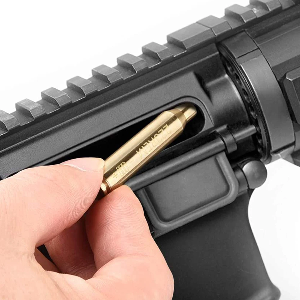 Red Dot Laser Boresighter CAL .223/5.56/9mm/308/7.62/.45/30-06 Cartridge Boresight Rifle Scope Hunting Gun Accessories